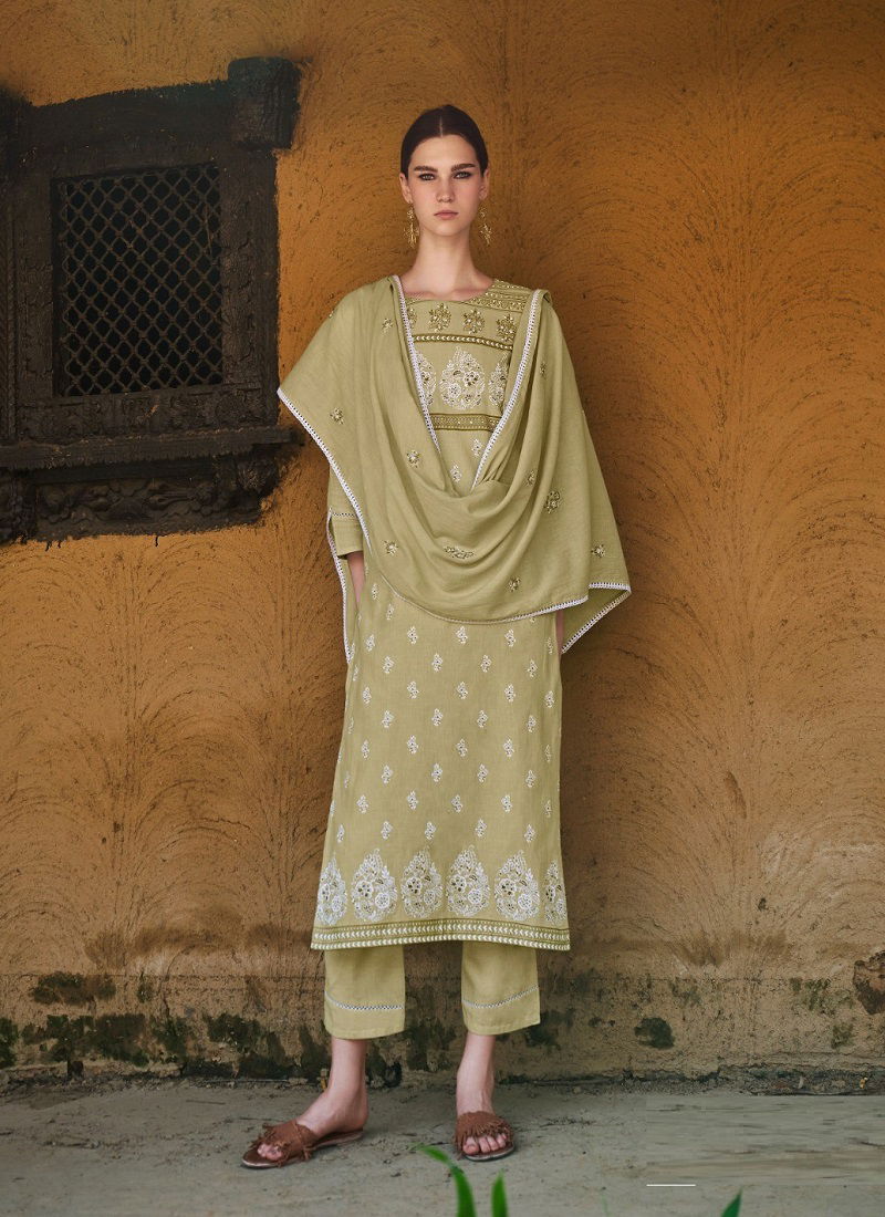 Four Bottons Veda Cotton Printed Readymade Suits Catalog
